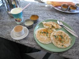 South Indian coffee and food