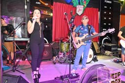 Band playing a small venue