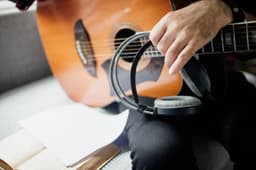 Guitar and sheet music