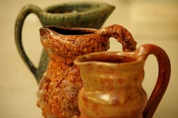 Ceramics class at potter's wheels